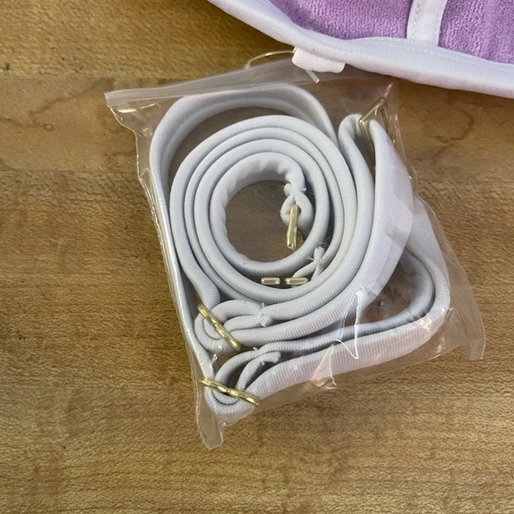 New with Tags Ladies “Kona Sol “ Swim Suit Top. Medium(8-10).Purple.Padded - Picture 6 of 8